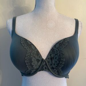 Elegant Lace Trimmed Bra in Green